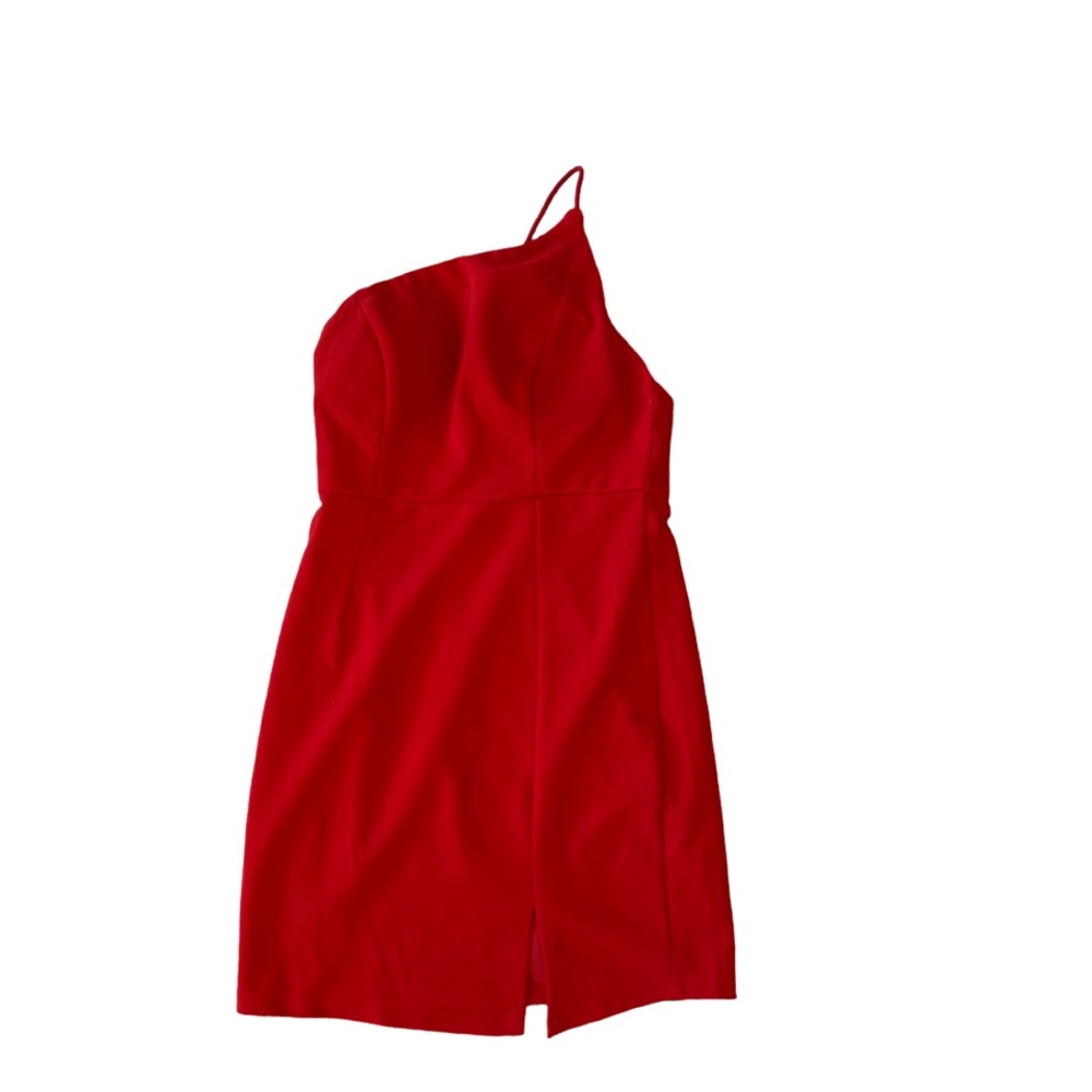 Princess polly one shoulder mini dress red